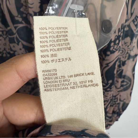 Anthropologie Let Me Be Sheer Henley Shirt NWT size extra small - Picture 7 of 8